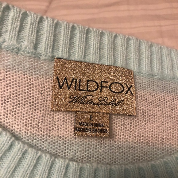 🔹Wildfox White Label Striped Sequin Heart Sweater - Picture 5 of 6